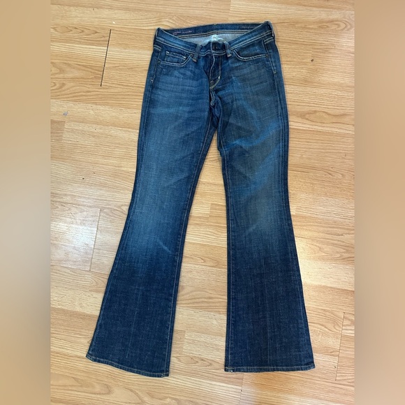 Citizens of humanity Naomi #065 low waist flare stretch denim blue jeans size 27 - Picture 1 of 12